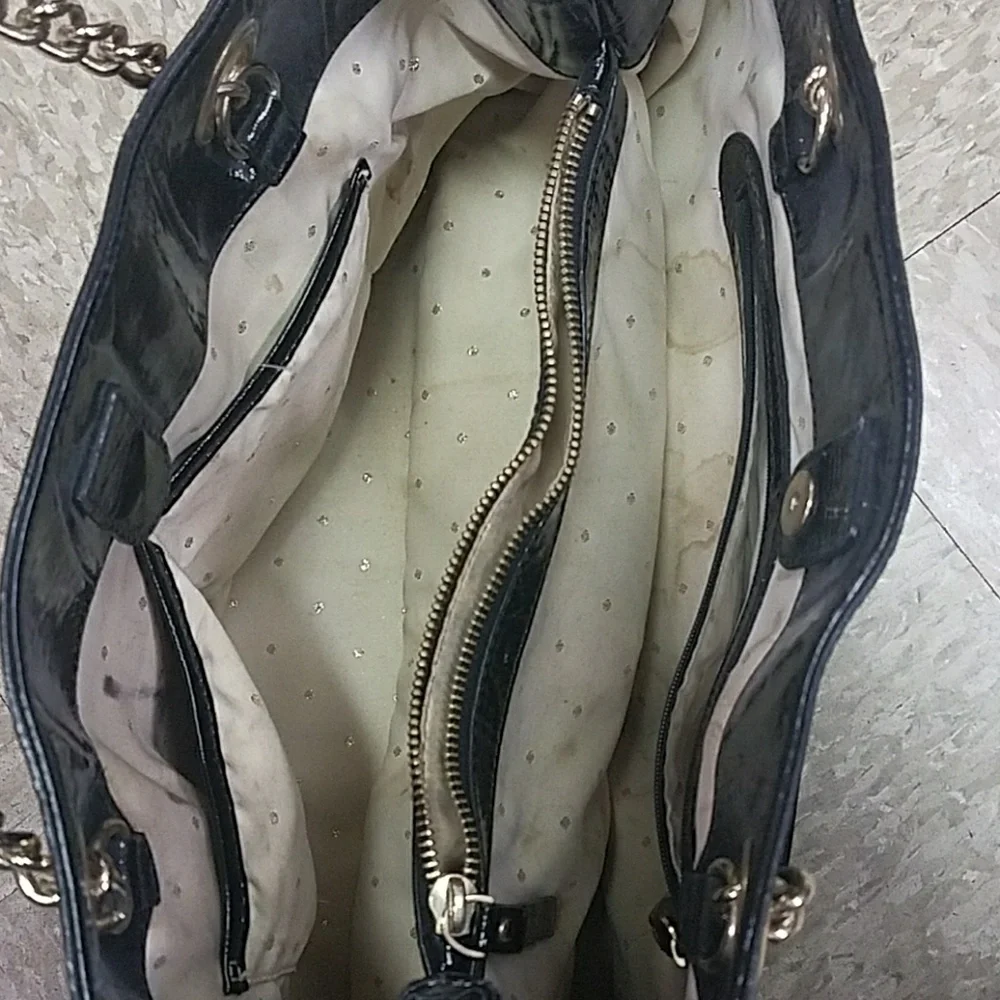 Kate Spade black purse with chain‎ handles
